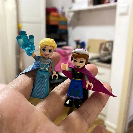 5pcs Disney FROZEN Princess Elsa Mini Figma Building Blocks Model Toys for Kids