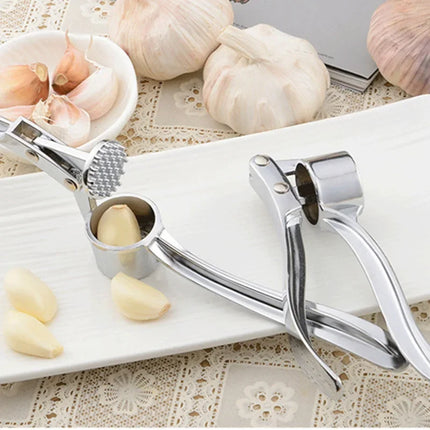 Stainless Steel Garlic Smasher and Squeezer for Easy Grinding