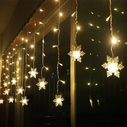 Snowflake LED String Lights Garland for Holiday and Party Décor