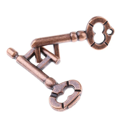 Alloy Key Lock Magic Puzzle Toy – Unlocking Ring Buckle Puzzle for All Ages