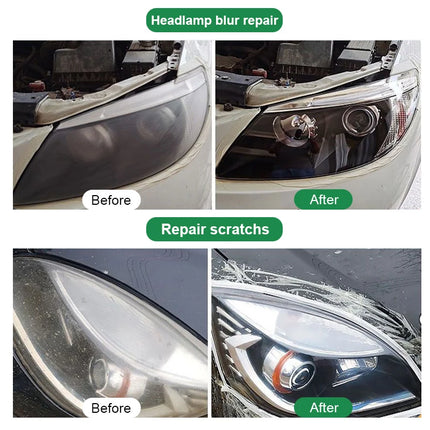 Car Headlight Restoration Kit: Polish & Scratch Remover