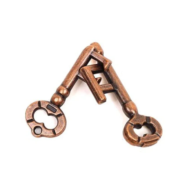 Alloy Key Lock Magic Puzzle Toy – Unlocking Ring Buckle Puzzle for All Ages