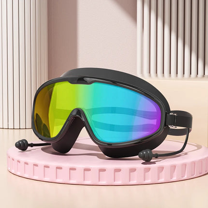 Big Frame HD Swimming Goggles with Anti-Fog and UV Protection