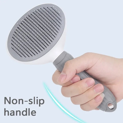 Self-Cleaning Pet Hair Removal Comb for Cats and Dogs Grooming