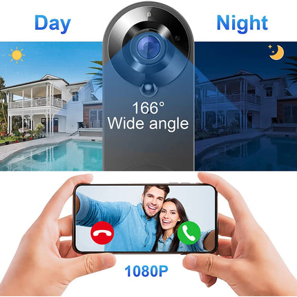 1080P Wireless Video Doorbell Camera - WiFi Smart Home Security