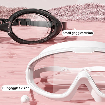 Big Frame HD Swimming Goggles with Anti-Fog and UV Protection