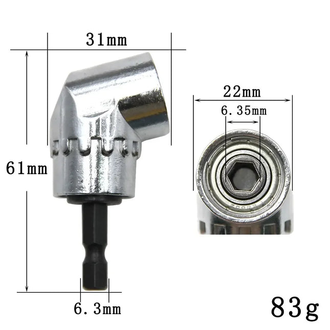 105° Turning Screwdriver Joint Attachment for Electric Drill - Corner Extension Tool