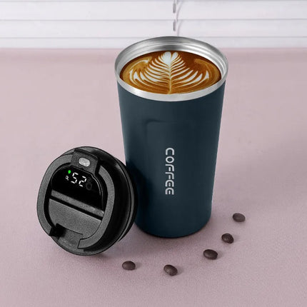 Smart Thermos Cup – Stainless Steel Tumbler with Temperature Display