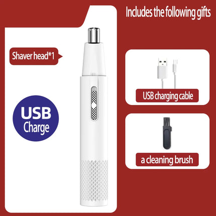 Portable USB Rechargeable Nose Hair Trimmer for Men