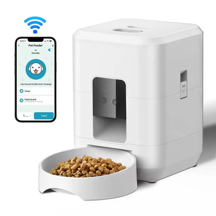 Smart Pet Feeder – Automatic Cat & Dog Food Dispenser with Timed Feeding