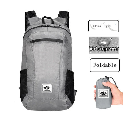 20L Ultralight Foldable Waterproof Backpack for Hiking & Travel