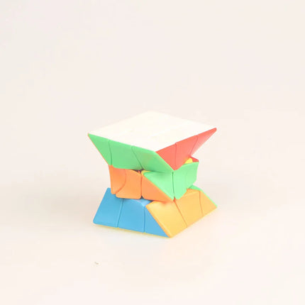 3x3x3 Twisted Puzzle Cube: Stress-Reducing Brain Teaser