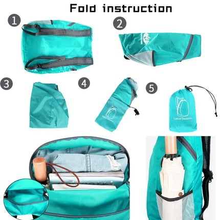 Ultralight Waterproof Folding Backpack for Travel & Outdoor Sports