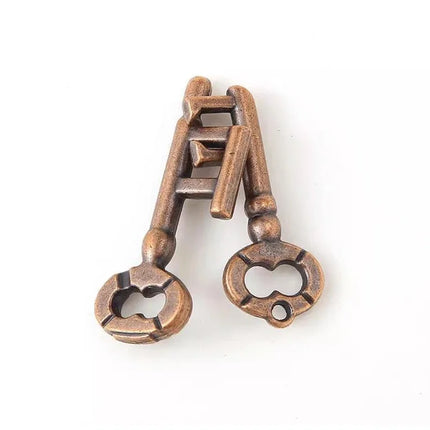 Alloy Key Lock Magic Puzzle Toy – Unlocking Ring Buckle Puzzle for All Ages