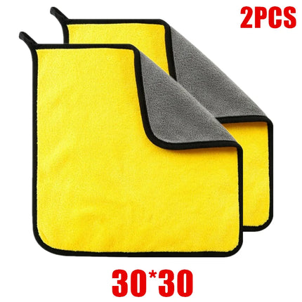 Microfiber Cleaning Towels for Car Body Washing, Soft & Thicken Drying Cloth (1/2/6pcs)