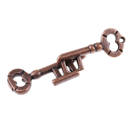 Alloy Key Lock Magic Puzzle Toy – Unlocking Ring Buckle Puzzle for All Ages