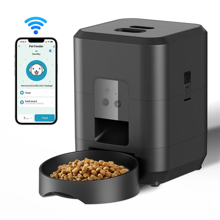 Smart Pet Feeder – Automatic Cat & Dog Food Dispenser with Timed Feeding