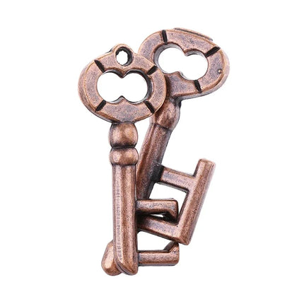 Alloy Key Lock Magic Puzzle Toy – Unlocking Ring Buckle Puzzle for All Ages