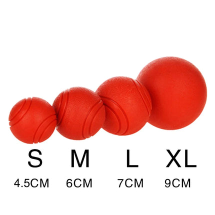 MADDEN Solid Rubber Bouncy Ball - Durable Dog Training Toy