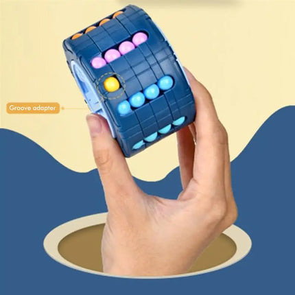 3D Cylinder Cube Toy – Magical Bean Slide Puzzle for Kids