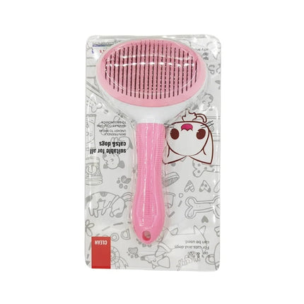 Self-Cleaning Pet Hair Removal Comb for Cats and Dogs Grooming