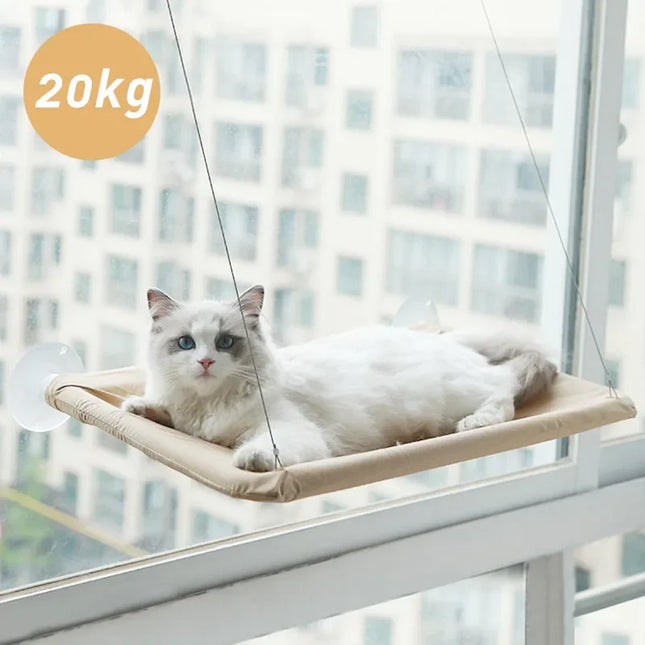 20KG Capacity Cat Hammock Window Seat – Comfortable Pet Bed