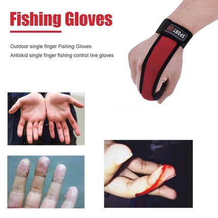 Fishing Gloves 1 Finger Protector Breathable Anti-Slip for Outdoor Tackle