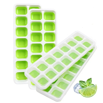 14-Grid Silicone Ice Cube Tray for Square Ice Blocks Maker