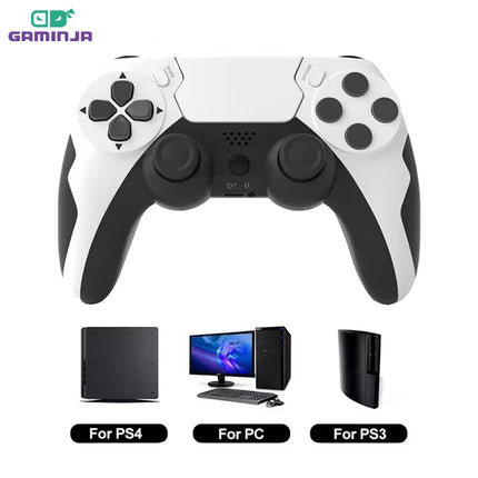 GAMINJA P48 Wireless Gamepad – Six-Axis Dual Vibration for PS4/PS3/PC