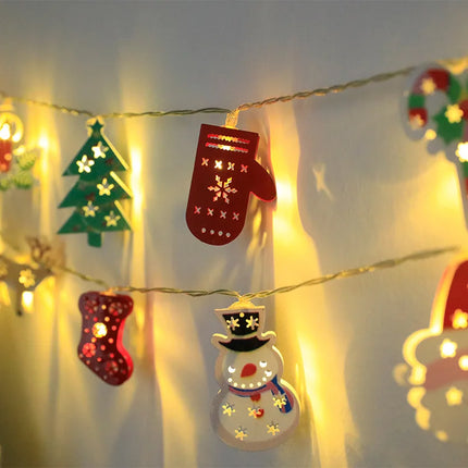 LED Fairy Lights Garland with Fawn and Bells for Cozy Decor