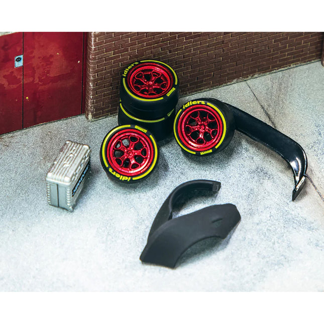 "Rotiform HUR" Wheels and Parts Designed for RWB Models for 1/64 Model Cars by Tarmac Works