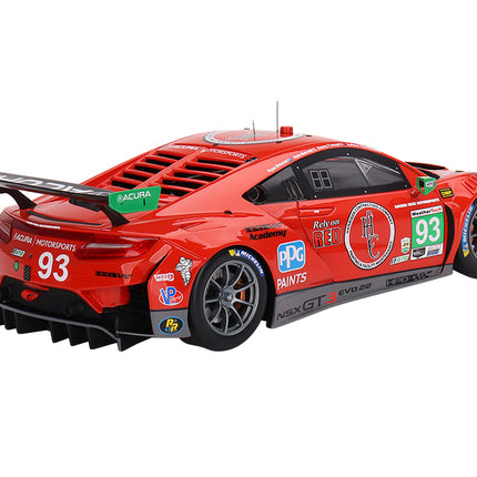 Acura NSX GT3 EVO22 #93 Ryan Briscoe - Danny Formal - Ashton Harrison - Kyle Marcelli "Racers Edge Motorsports with WTRAndretti" IMSA "24 Hours of Daytona" (2023) 1/18 Model Car by Top Speed