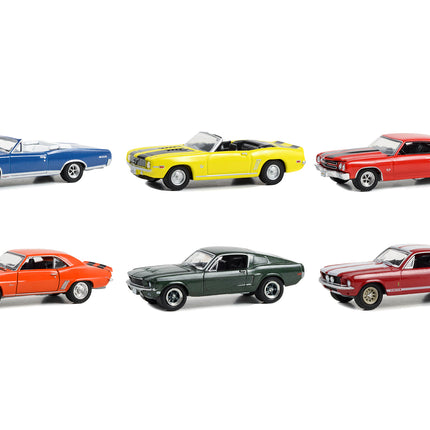 "Woodward Dream Cruise" Set of 6 pieces Series 1 1/64 Diecast Model Cars by Greenlight