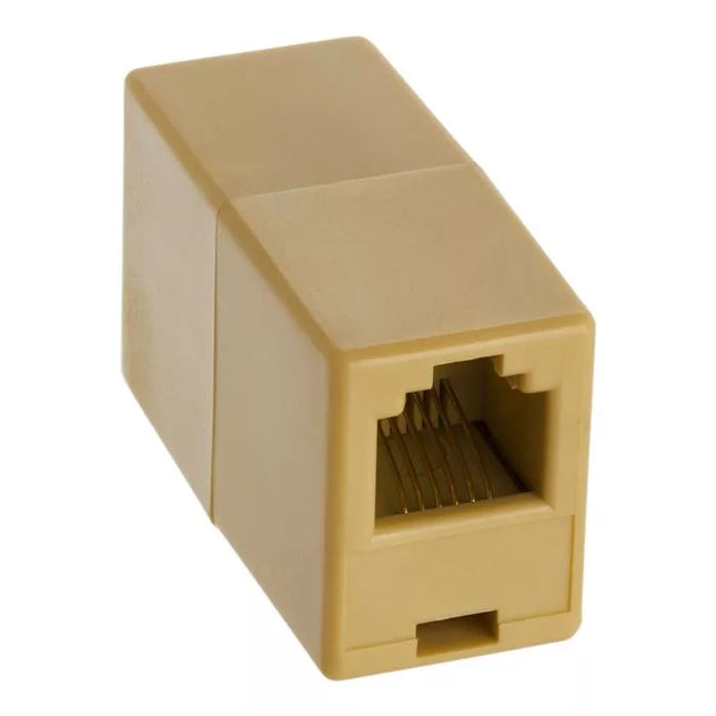 Inline Coupler RJ12/RJ11 6P6C Crossover - Beige