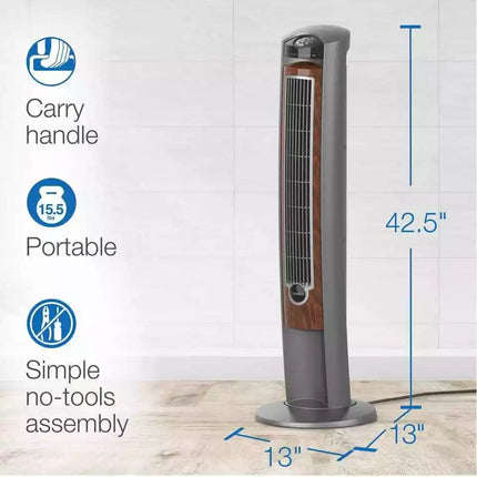 Lasko 2554 Wind Curve 42" Tower Fan + Remote