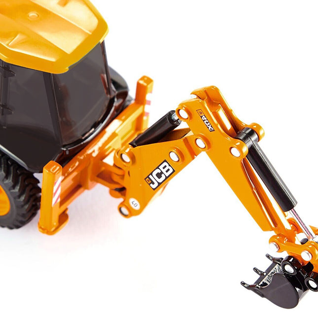 JCB 4CX Back Hoe Loader Yellow 1/50 Diecast Model by Siku